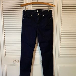 7 for all mankind cropped jean: dark wash